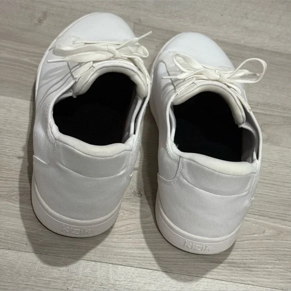 Kizik Irvine Ivory White Canvas Slip On Sneakers Unisex Size M’s 11.5 W’s 13 - Picture 7 of 13
